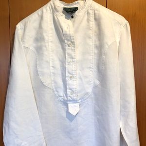 Ralph Lauren 10P White Linen Tunic